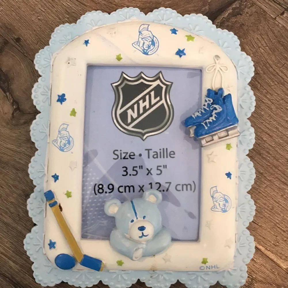 New Baby Boy Blue Ottawa Senators Future Hockey Star NHL Picture Frame